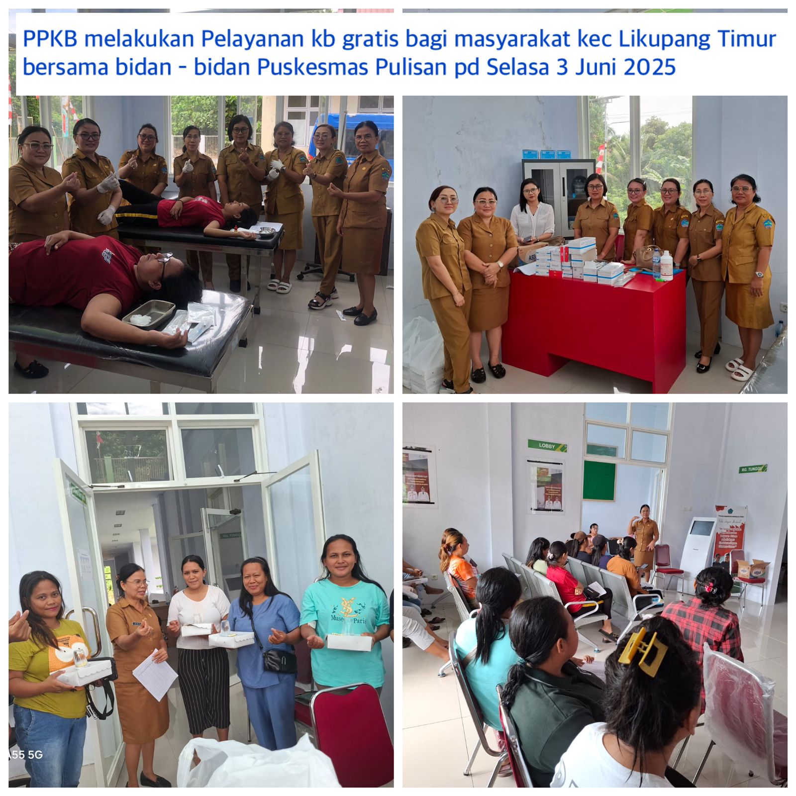 Pelayanan KB Gratis Bagi Masyarakat