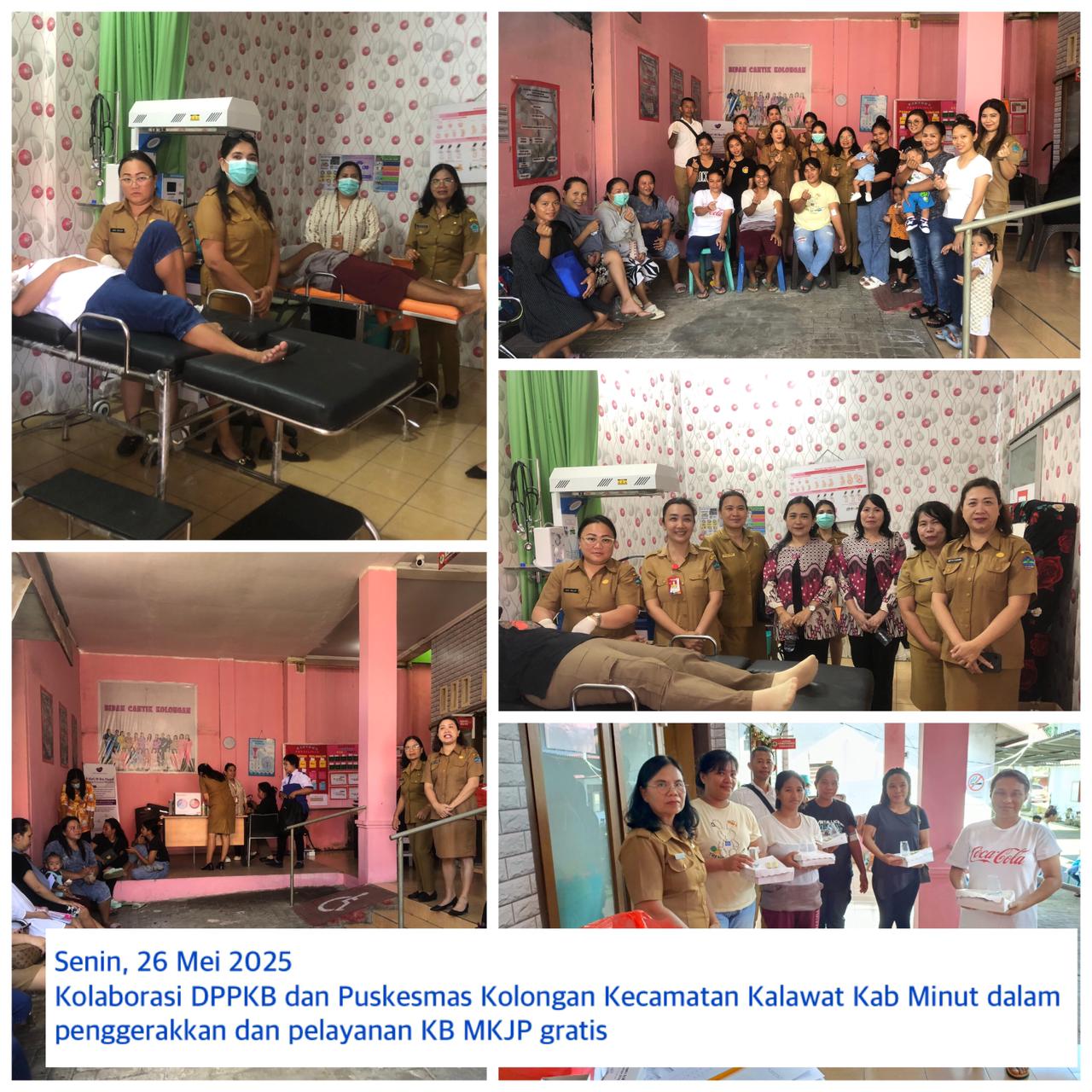 Kolaborasi DPPKB dan Puskesmas Kolongan